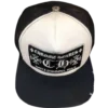 Chrome Hearts CH Hollywood USA Hat White/Black