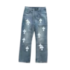 Chrome Hearts Denim White Washed Jeans