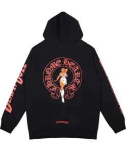 Chrome Hearts Red Logo & Black Hoodie