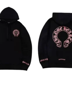 Chrome Hearts Script Pink Logo Hoodie