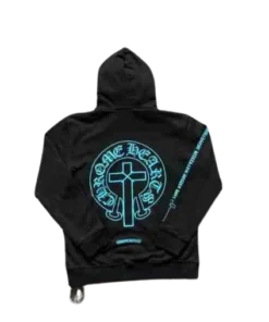 Chrome Hearts Blue Logo & Black Hoodie