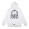 Chrome Hearts Black logo Hoodie White