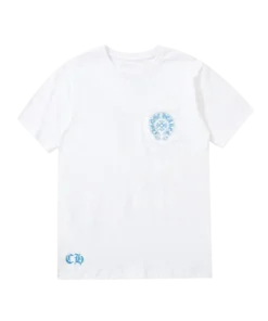 Chrome Hearts blue cross T shirt White