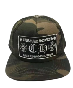 Chrome Hearts CH Hollywood USA Camouflage Hat