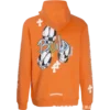 X Drake Certified Chrome Hand Dyed Orange Hoodie Build