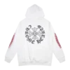 Chrome Hearts Black logo Hoodie White