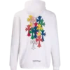 Chrome Hearts Multi colour cross Hoodie White