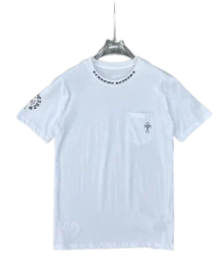 CH cross flower arms printed T shirt White