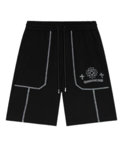 Chrome Hearts Embroidered Black Shorts