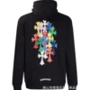 Chrome Hearts Multi colour cross Black Hoodieremovebg preview