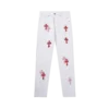 Chrome Heart White Leopard Cross Jeans