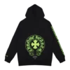 Chrome Hearts Green Logo Hoodie Black