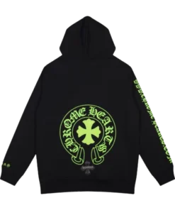 Chrome Hearts Green Logo Hoodie Black