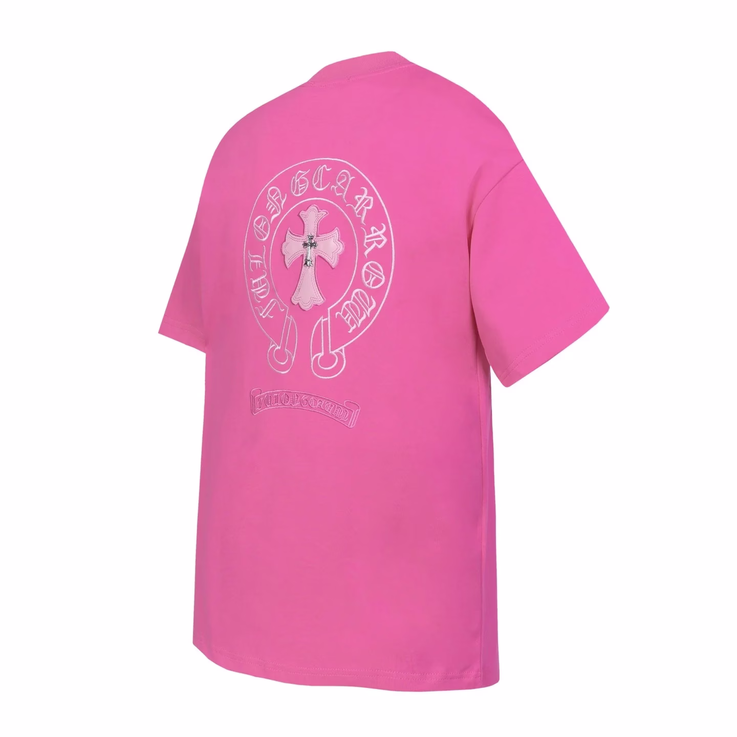 2_3be92295-bd06-4f15-b572-4210fecb45bd Chrome Hearts Short Sleeve T-Shirt Pink
